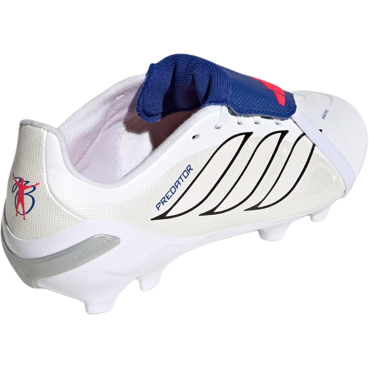 Бутсы Adidas PREDATOR LEAGUE Противоскользящие Низкие Детские Футбольные Бутсы Белые Синие Малыш - изображение 4