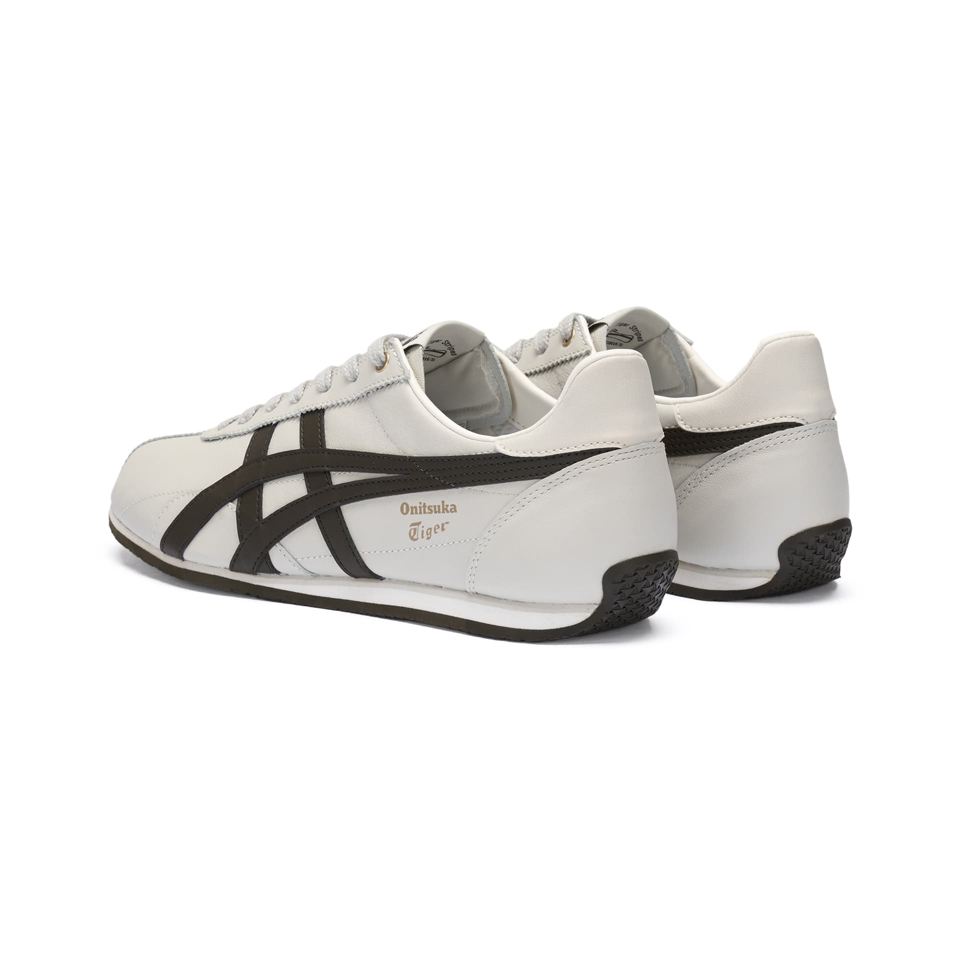 Кроссовки Onitsuka Tiger Runspark Коровья кожа Удобная Повседневная Обувь Унисекс Бежевый - изображение 4
