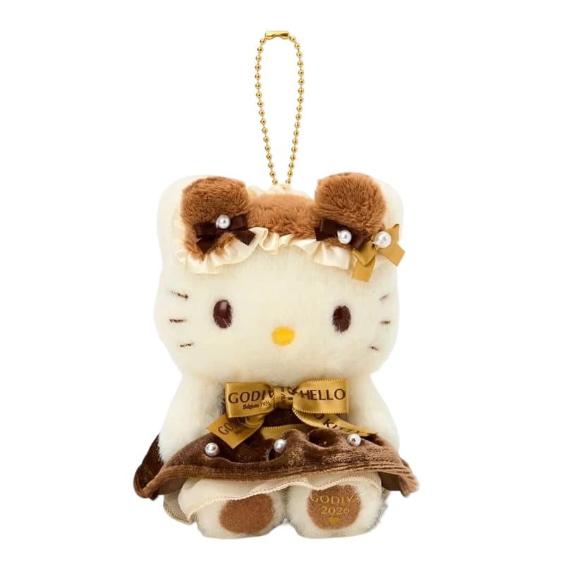 Санрио x Godiva Hello Kitty Kuromi Cinnamoroll My Melody Мягкие брелоки-игрушки Длина тела 12 см 11 см 15 см - изображение 1