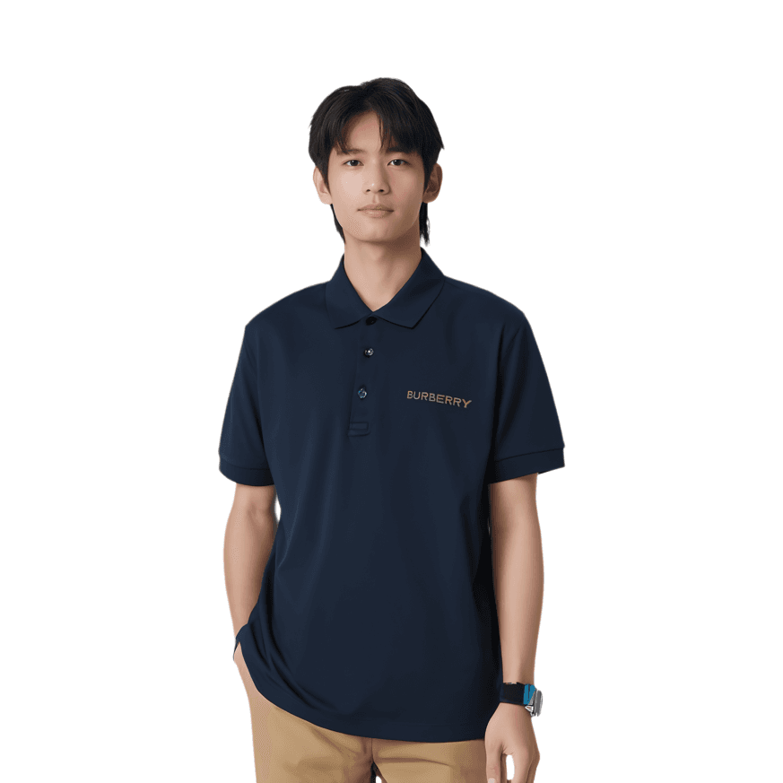 Поло Burberry SS24 Logo Polo Navy - изображение 4