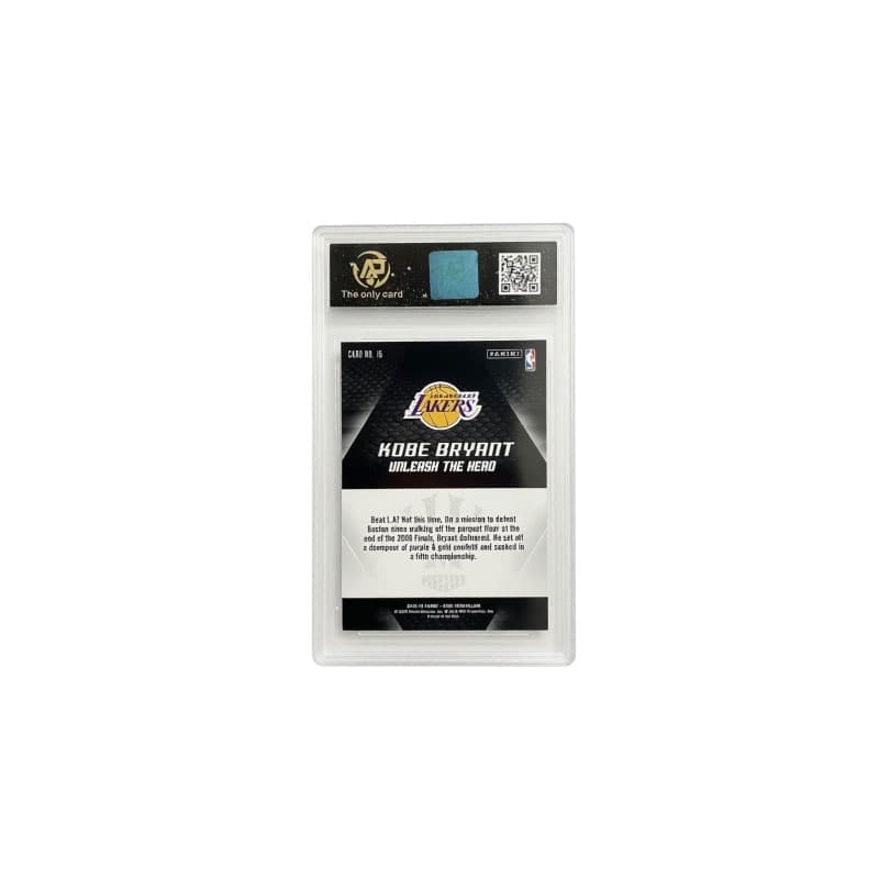 PANINI HV KB20 Kobe Bryant Черная Мамба ИКОНИЧЕСКИЙ РЕАЛЬНЫЙ Классический Сертифицированный Карты 1 Упаковка - изображение 2