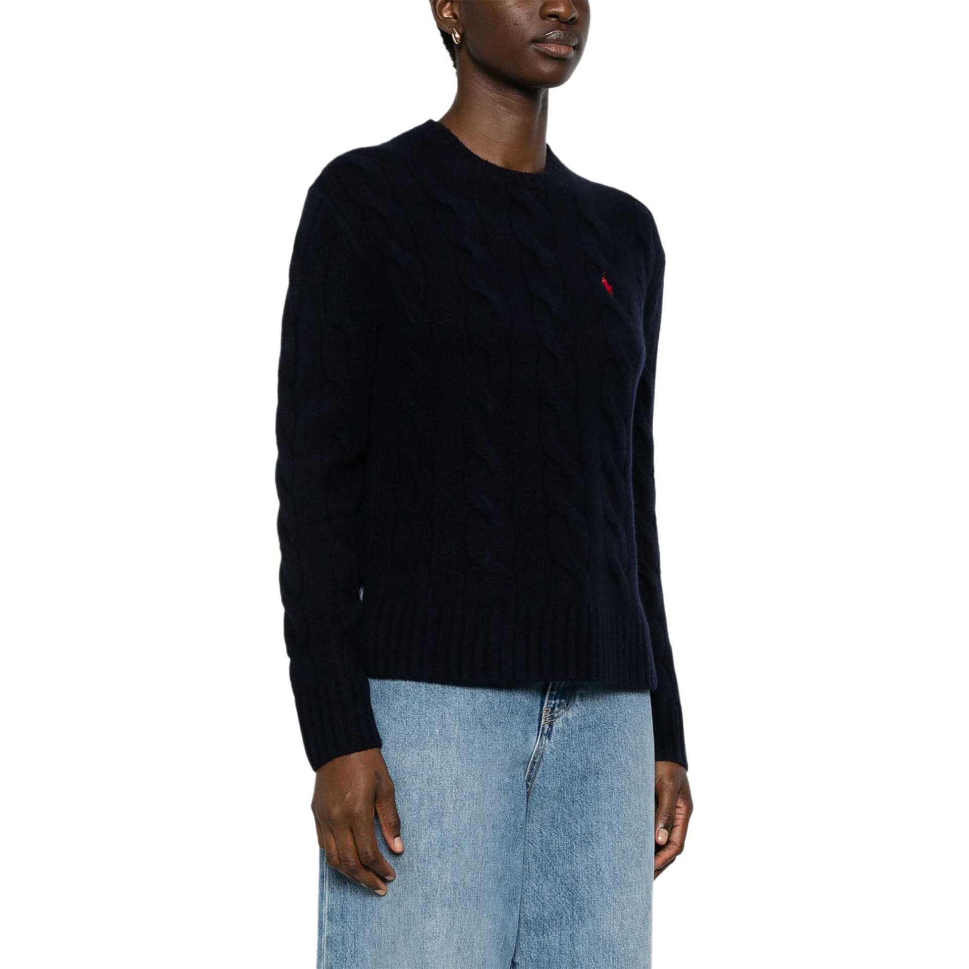Кардиган Polo Ralph Lauren FW24 Свитер Стандартный размер Женские Морской синий - изображение 5