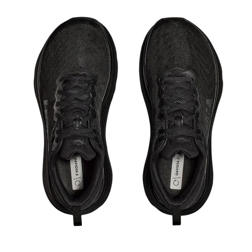 Кроссовки для бега HOKA ONE ONE Gaviota 5 Повседневные беговые кроссовки Мужские Черные Широкий формат - изображение 3