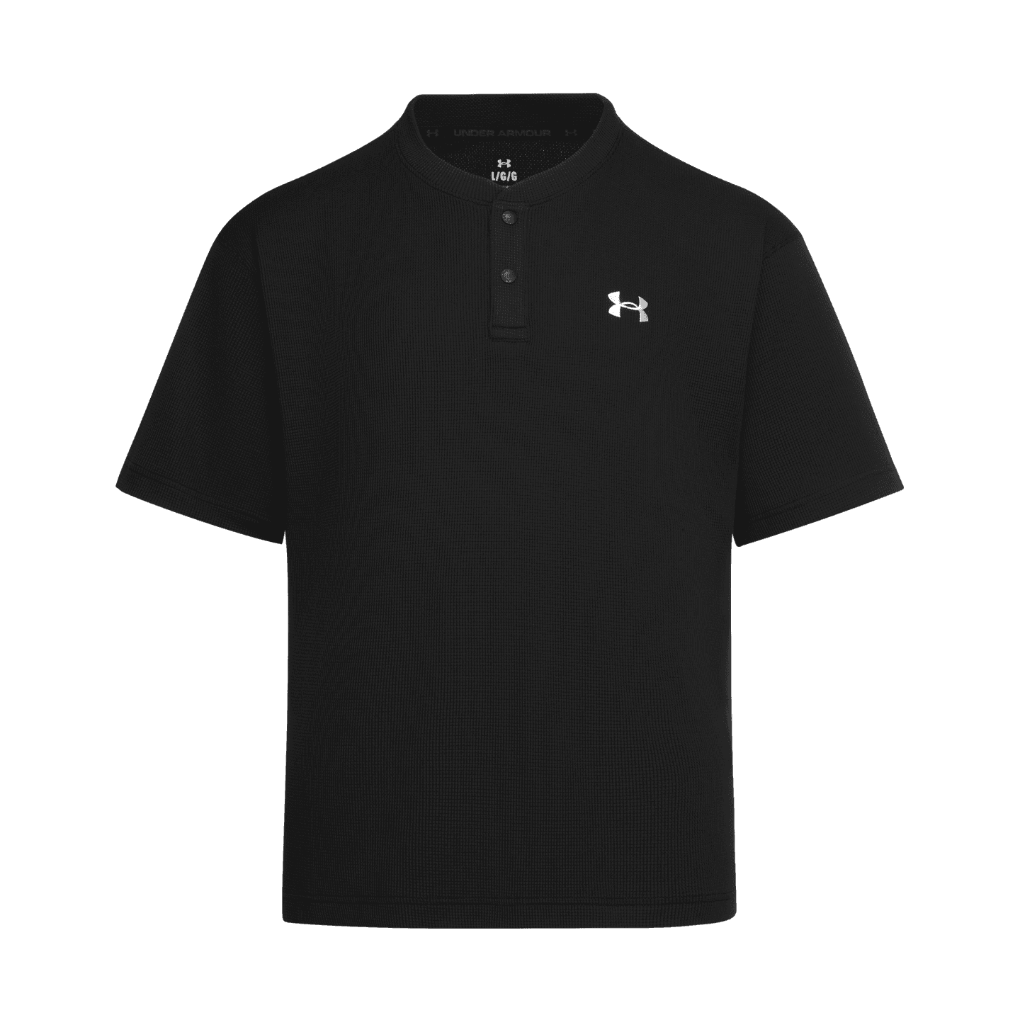 Футболка Under Armour APAC EF Waffle Короткий рукав Мужская футболка Черная - изображение 2