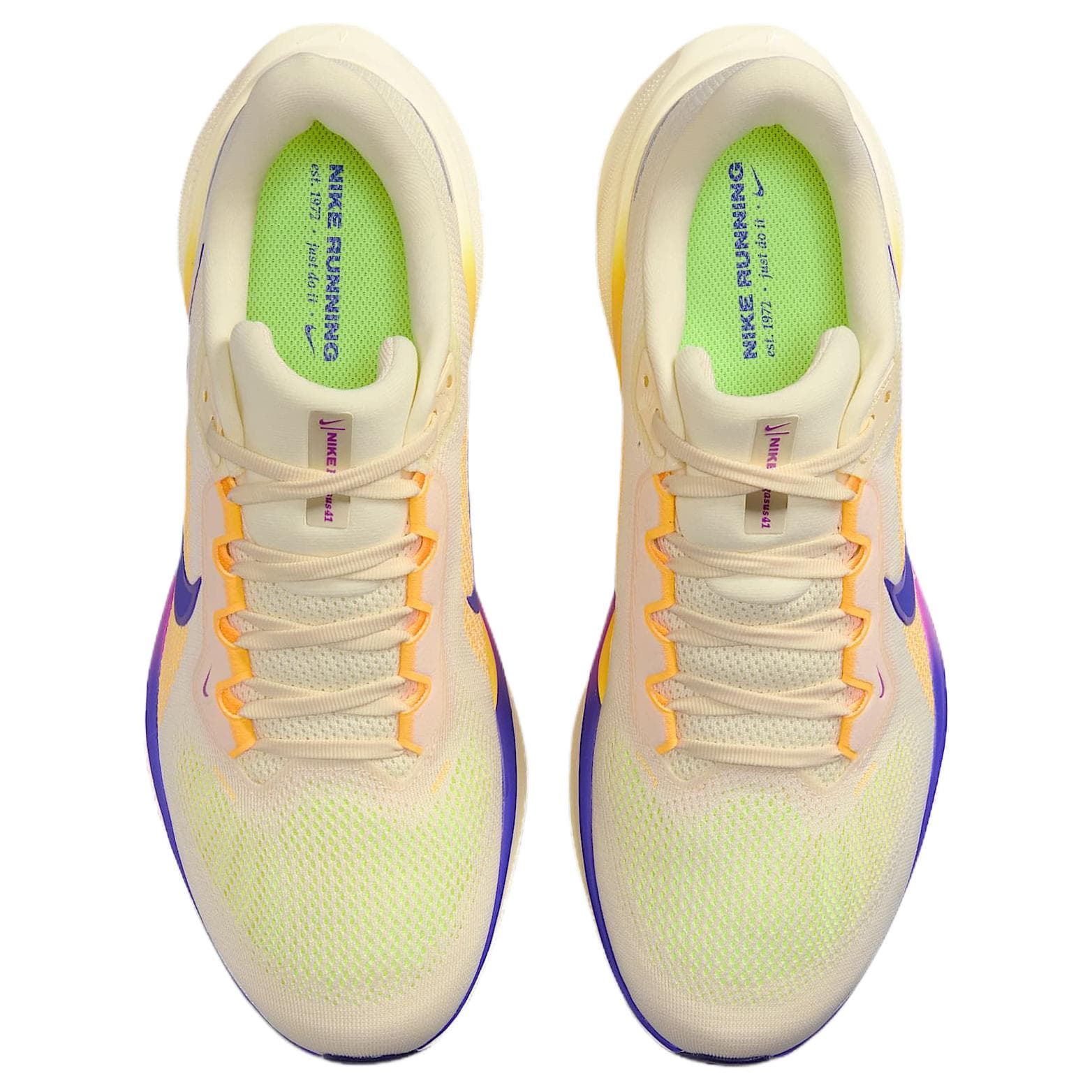 Кроссовки для бега Nike Pegasus 41 Дышащие Беговые кроссовки с амортизацией для мужчин бежевого цвета - изображение 4
