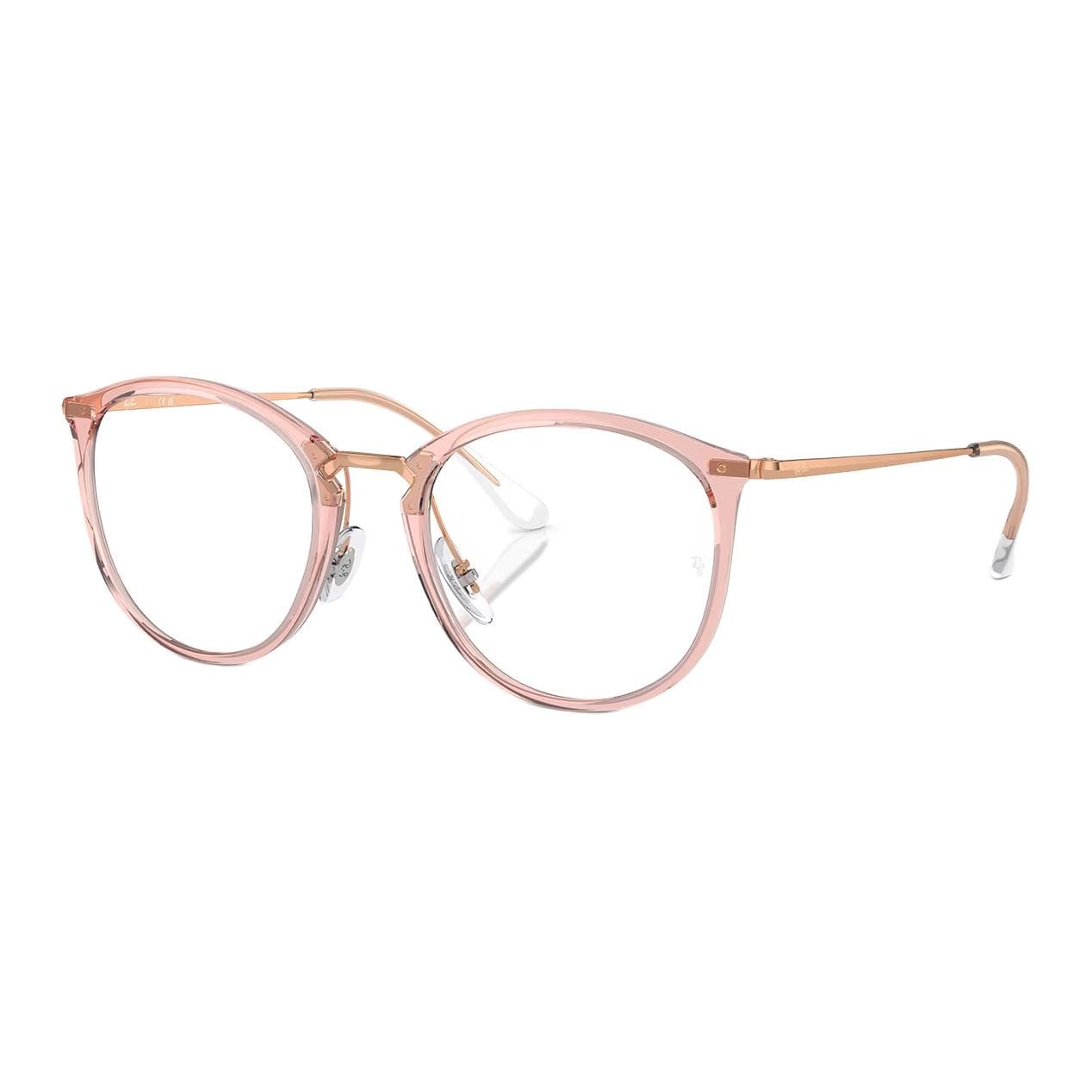 Оправа RayBan Круглые Очки с Диоптриями Унисекс Прозрачно-Розовые - изображение 1