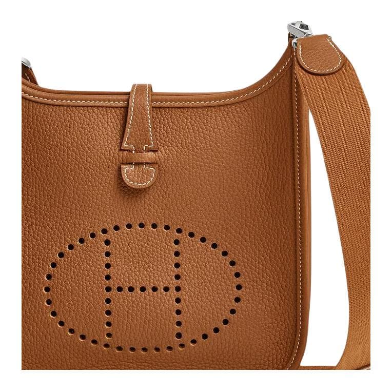 Сумка через плечо HERMES Evelyne 23 Poche III Clmence 23 37 Gold - изображение 5