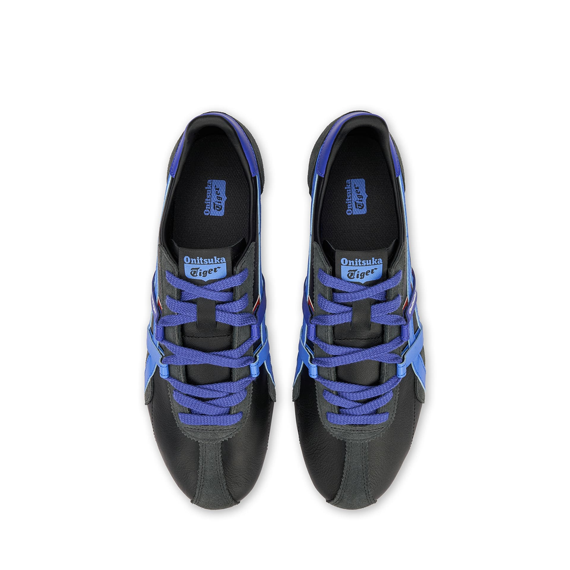 Кроссовки Onitsuka Tiger RUNSPARK 2,0 Беговые кроссовки Коровья кожа Low Топ Повседневная обувь Унисекс Черный синий - изображение 5