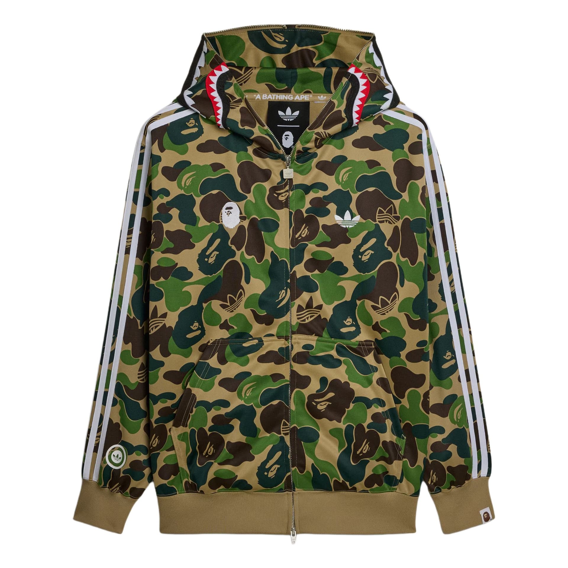 Куртка Adidas Originals x Bape Shark Walk Худи Куртка Унисекс - изображение 1