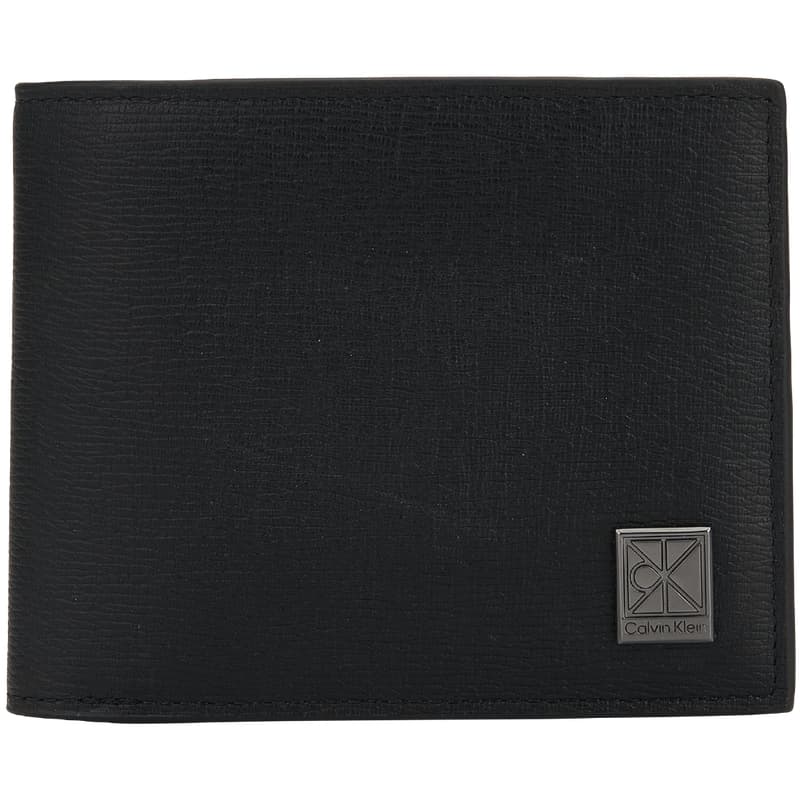 Кошелек calvin klein Коровья кожа Кошелек Мужской Космический черный - изображение 1