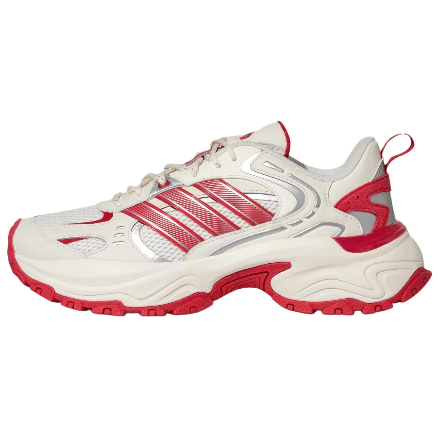 Кроссовки для бега Adidas SHADOW FEVER Текстиль Кожа Беговые кроссовки Женские Бежево-красный - изображение 1