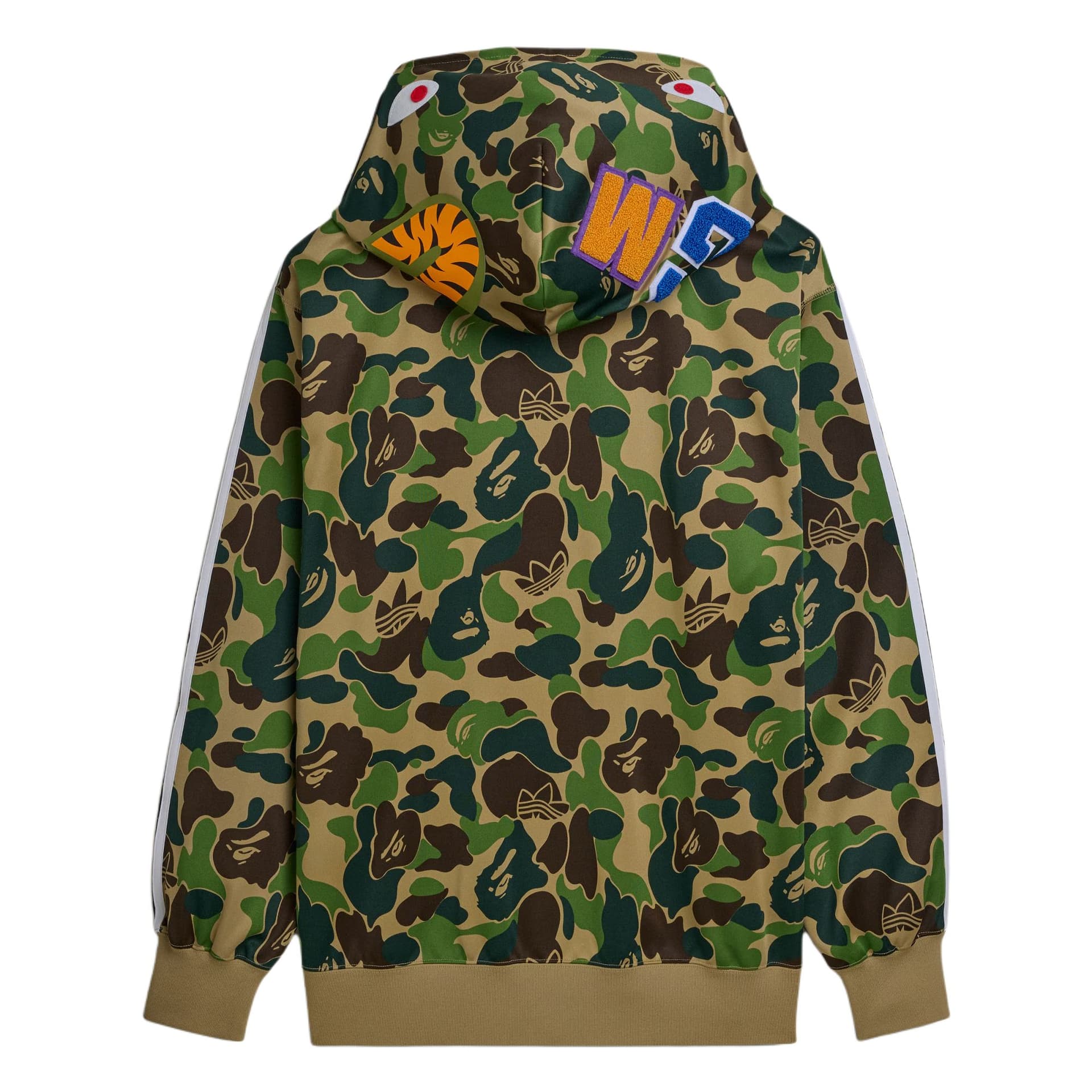 Куртка Adidas Originals x Bape Shark Walk Худи Куртка Унисекс - изображение 2