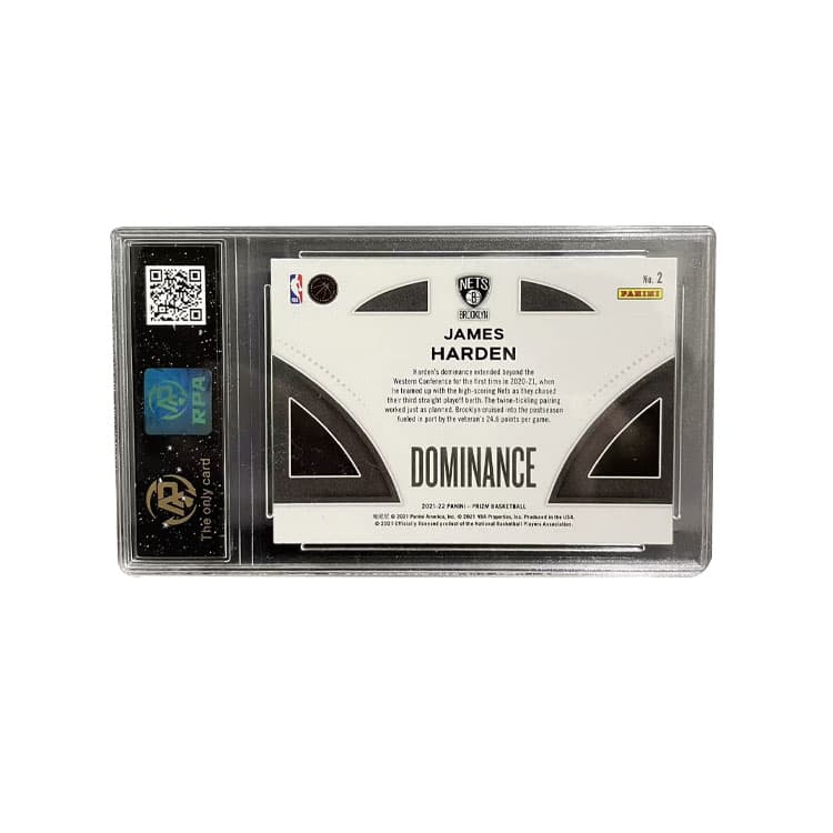 Коллекционные карточки PANINI 2021 22 Баскетбол NBA PRIZM Джеймс Харден BIG Beard Широкоформатный Teka Классическая коллекция Dominance - изображение 2