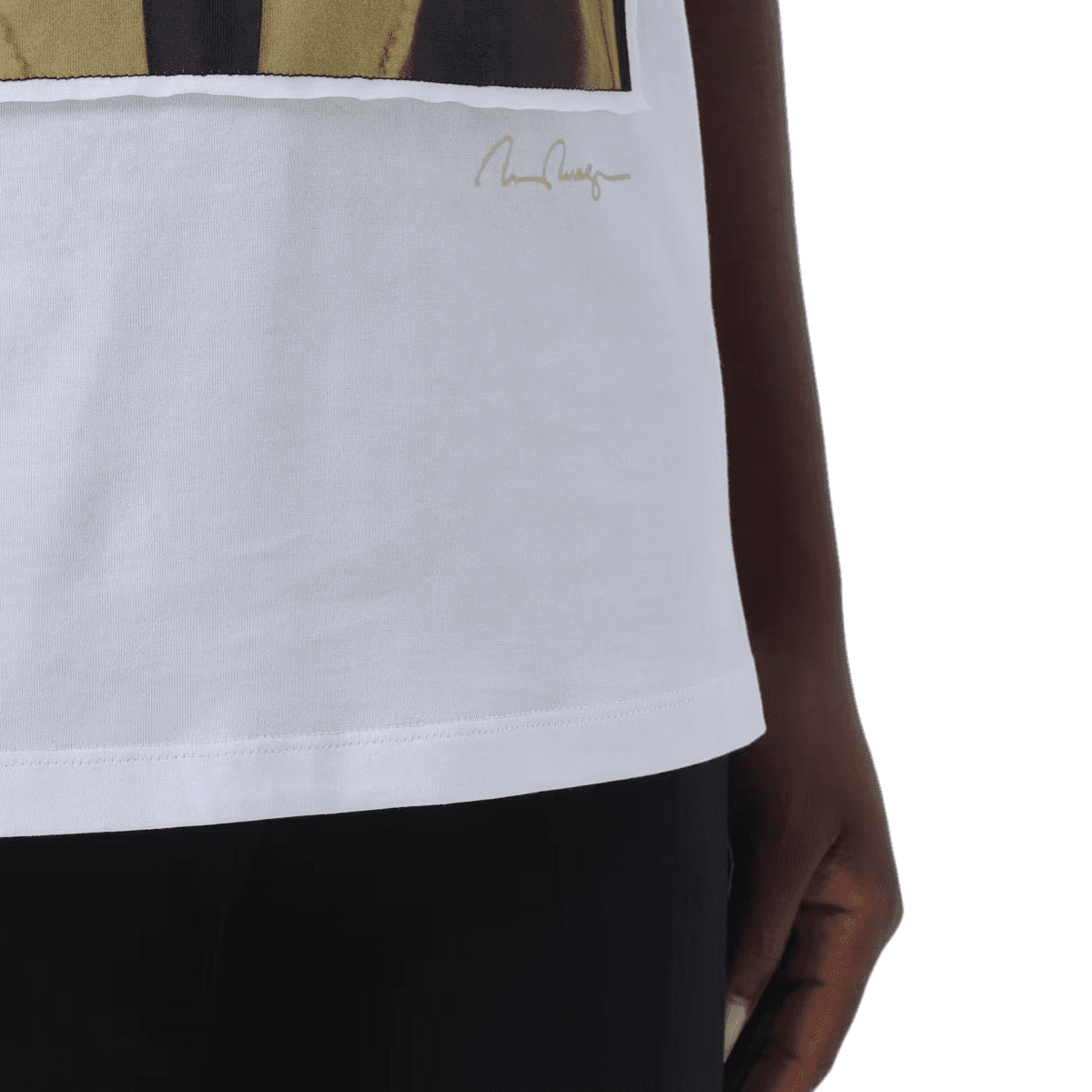Футболка MaxMara Animal Print Crew Neck T-Shirt White - изображение 8