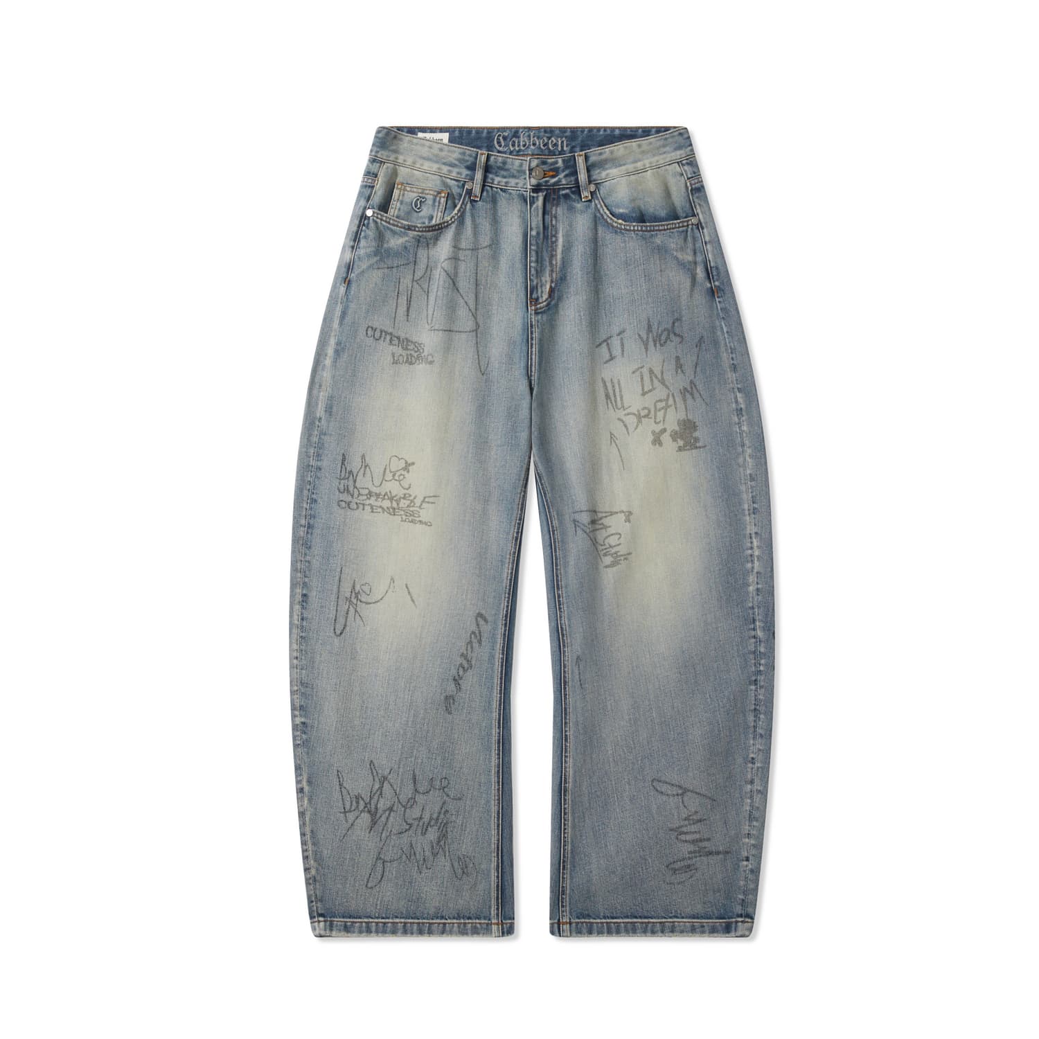 Штаны Cabbeen Sky Blue (Casual Versatile) Men's Jeans - изображение 1