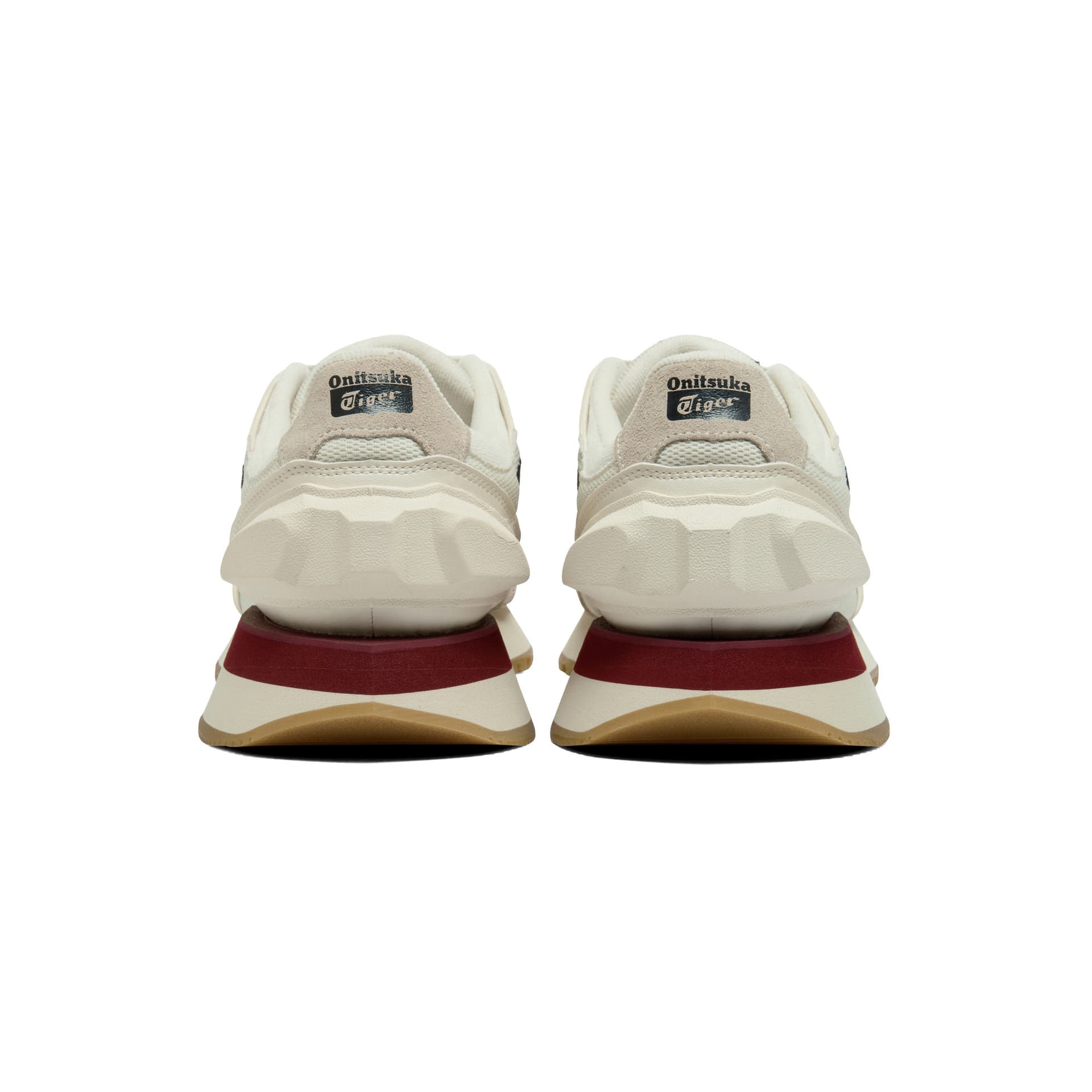 Кроссовки Onitsuka Tiger Moage Co Текстиль Спилок коровьей кожи Повседневная обувь Унисекс Бежевый черный - изображение 6