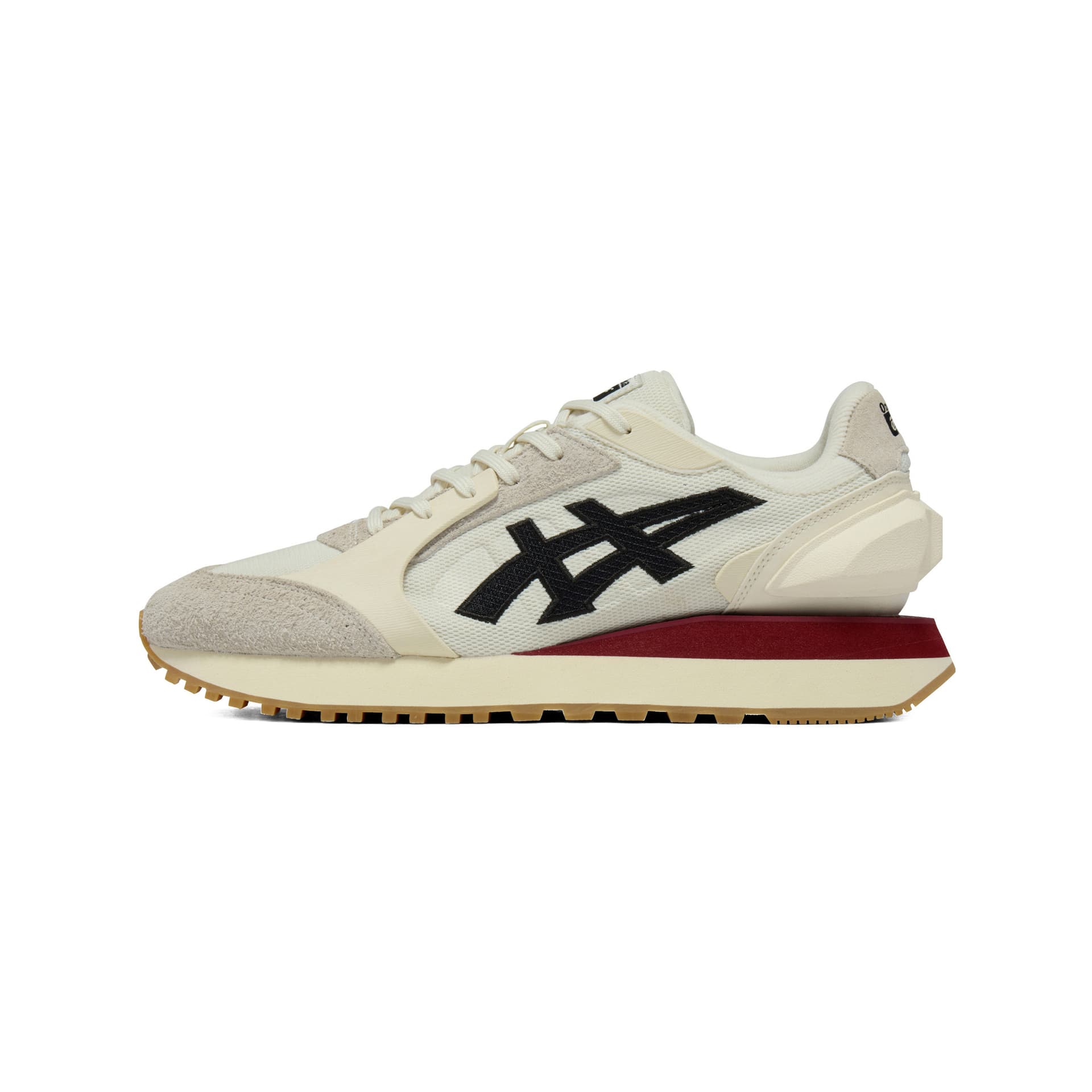Кроссовки Onitsuka Tiger Moage Co Текстиль Спилок коровьей кожи Повседневная обувь Унисекс Бежевый черный - изображение 1