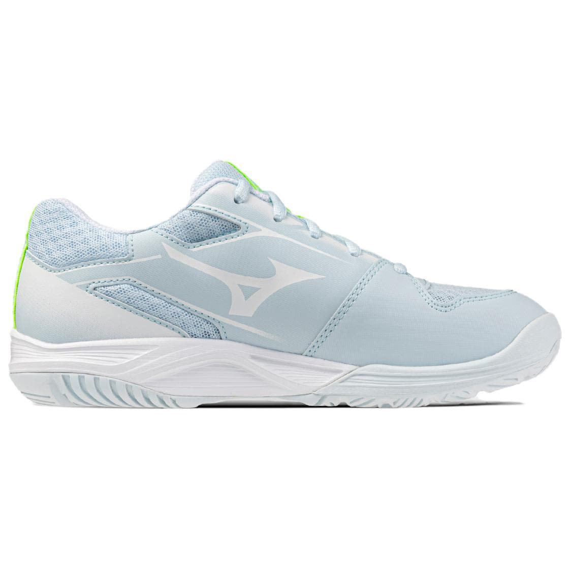 Кроссовки для тенниса Mizuno BREAK SHOT 5 Jr.AC Низкие теннисные кроссовки унисекс аква-синий желтый - изображение 2