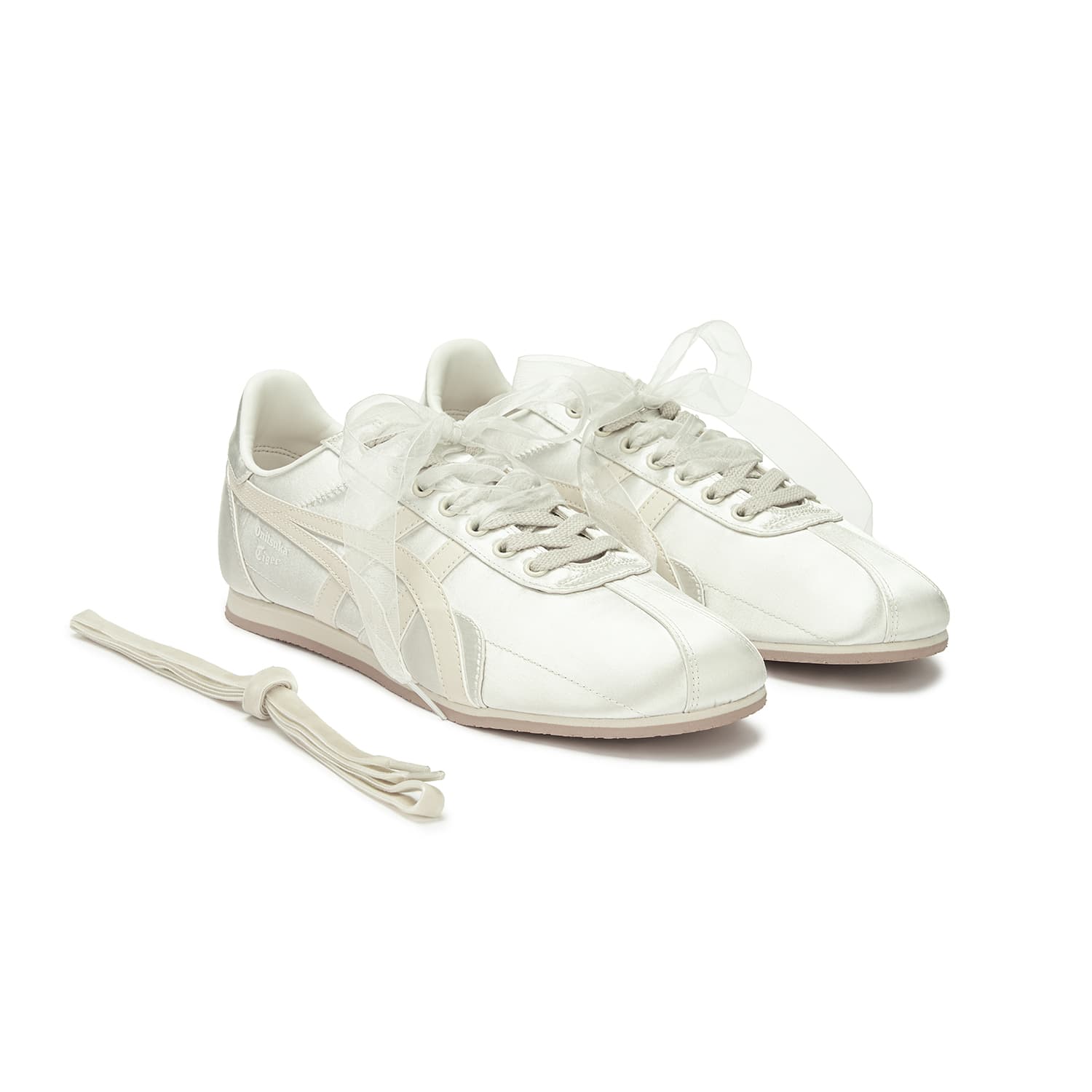 Кроссовки Onitsuka Tiger Runspark Повседневная обувь Низкий топ Бежевый Унисекс - изображение 3
