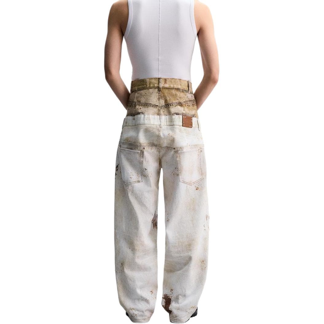 Штаны ZARA x ANDERSSON BELL SS25 Джинсы Мужские Желтые - изображение 6