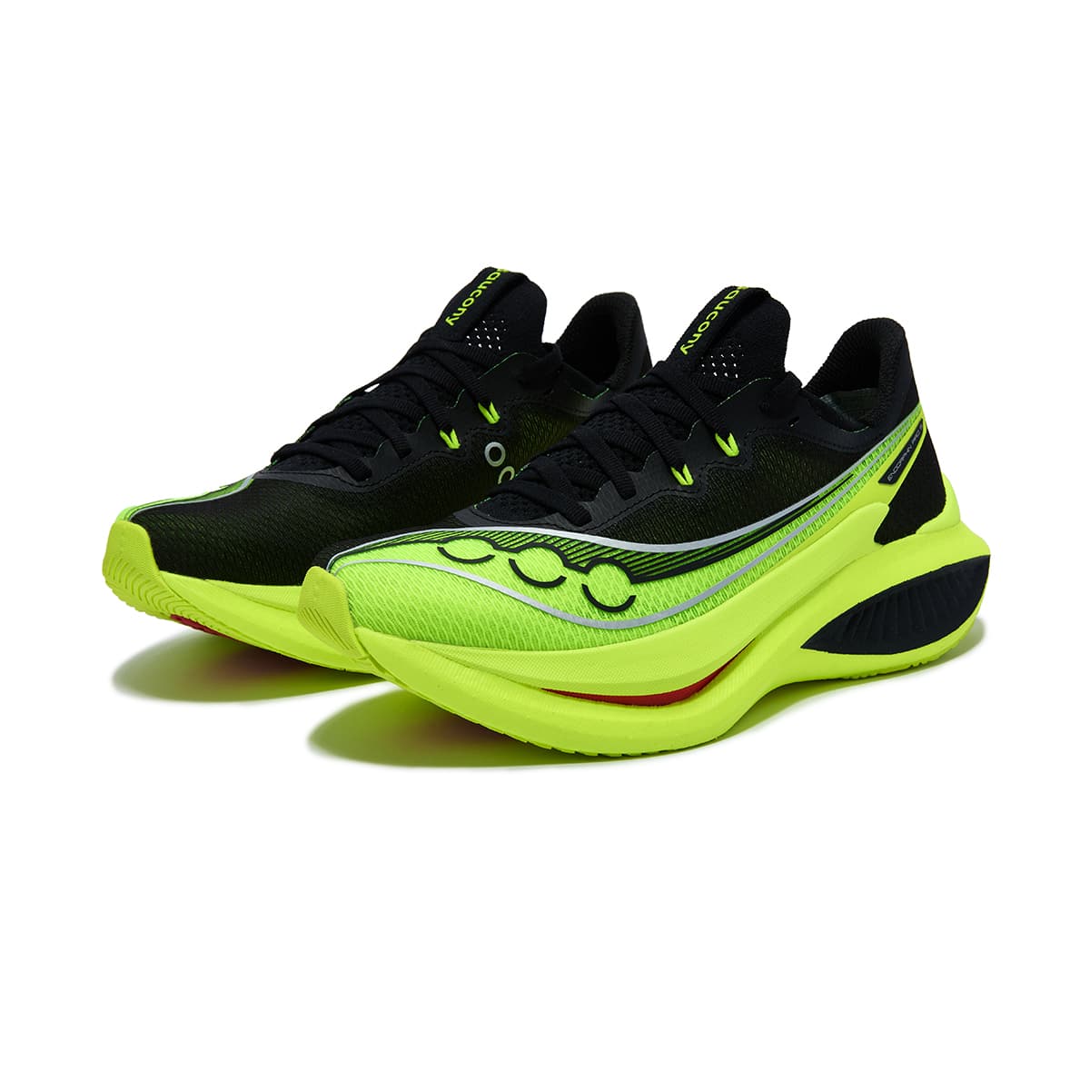 Кроссовки для бега Saucony Endorphin Pro 5 Дышащий Марафон Бег на длинные дистанции Гонки Беговые кроссовки Унисекс Черно-зеленый - изображение 3