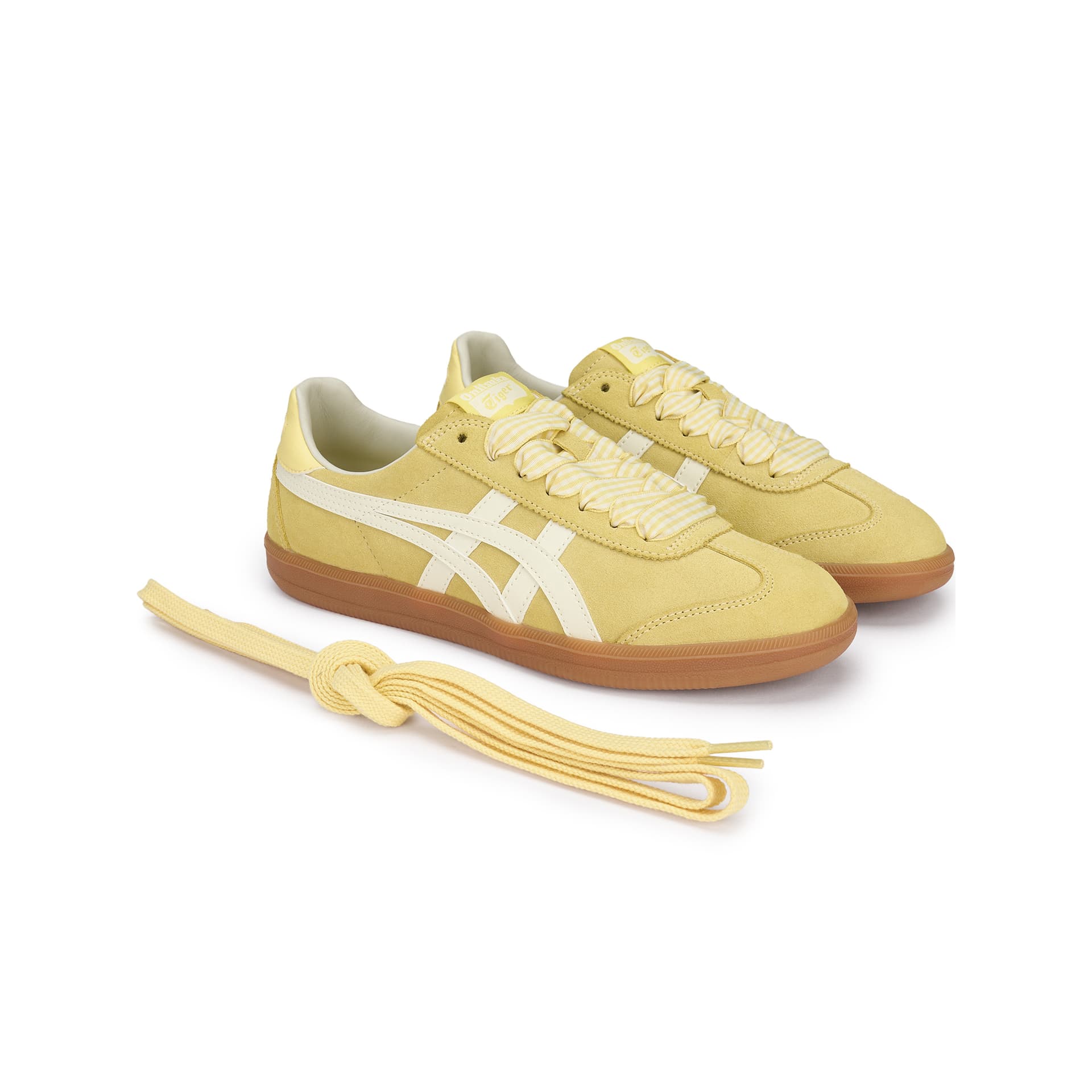 Кроссовки Onitsuka Tiger Tokuten Коровья кожа Low Топ Кеды немецкой армии (GAT) Унисекс Желтый - изображение 3