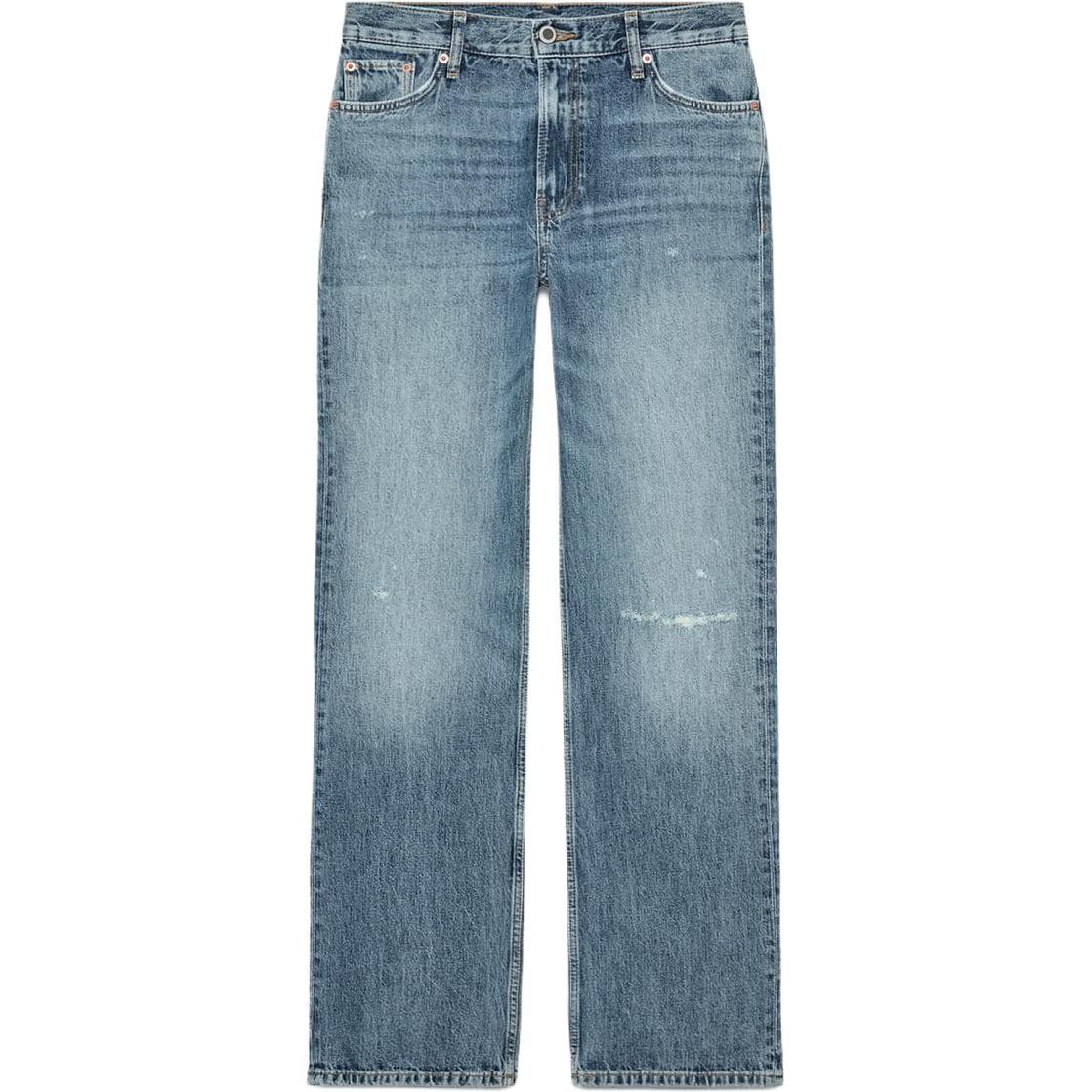 Джинсы ZARA Medium Blue Women's Jeans ZARA Средне-синие женские джинсы - изображение 1