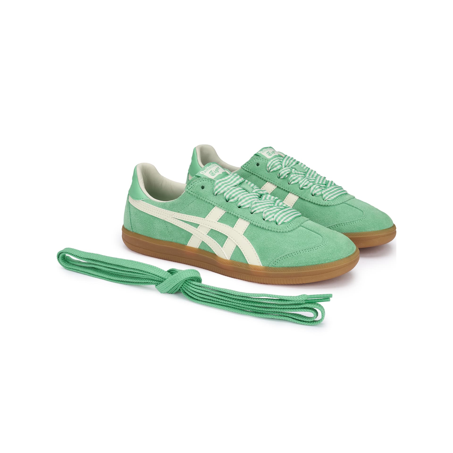 Кроссовки Onitsuka Tiger Tokuten Коровья кожа Low Топ Кеды немецкой армии (GAT) Унисекс Зелёный - изображение 3