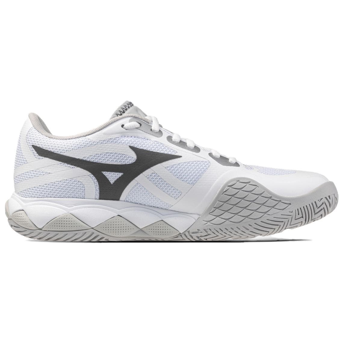 Кроссовки для тенниса Mizuno WAVE ENFORCE TOUR 2 Амортизация Износостойкие Низкие Теннисные Кроссовки для Женщин Белый Серебристо-Серый - изображение 3
