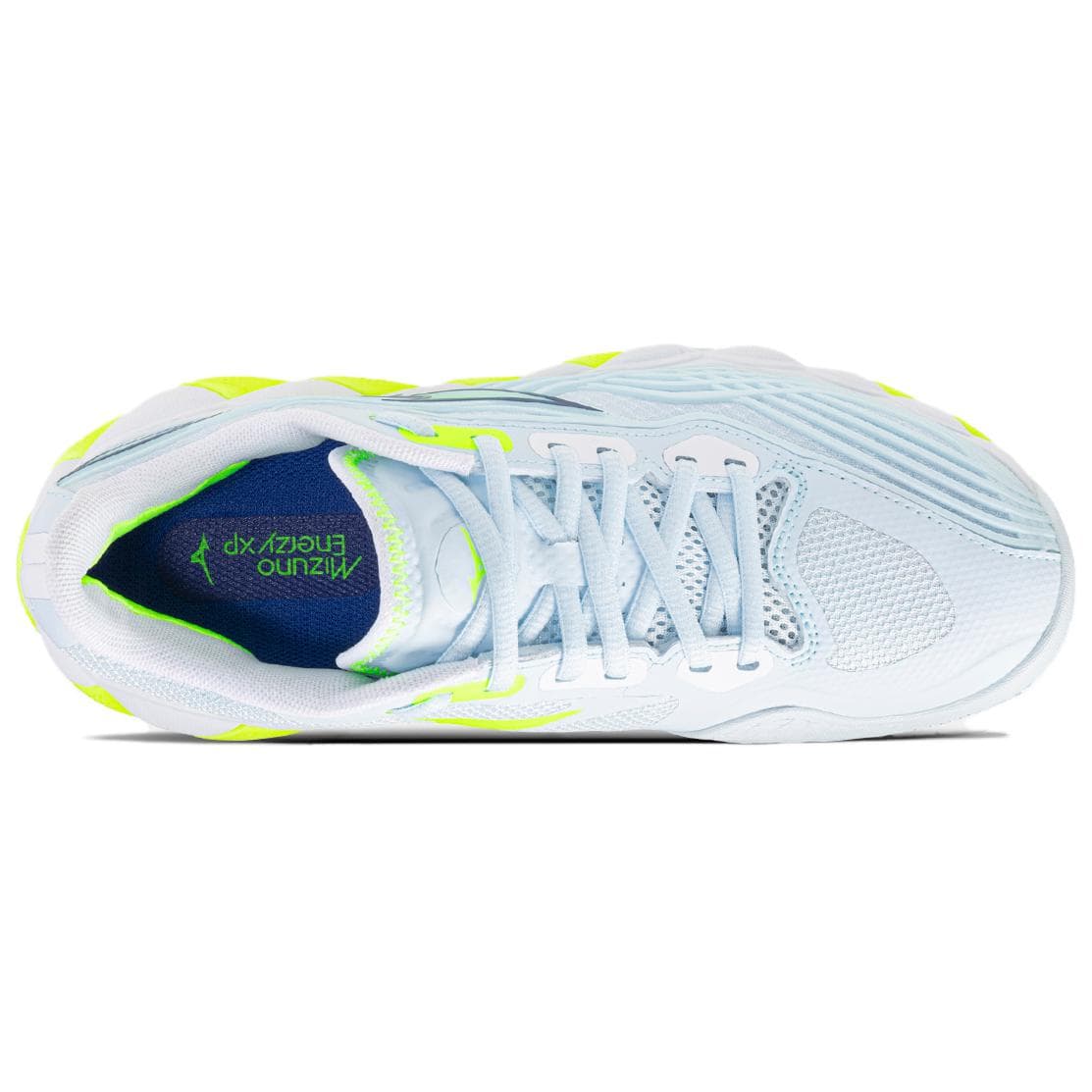Кроссовки для тенниса Mizuno WAVE ENFORCE TOUR 2 Megalodon Амортизация Износостойкие Низкие Теннисные Кроссовки Женские Аква-Синий Желтый - изображение 4