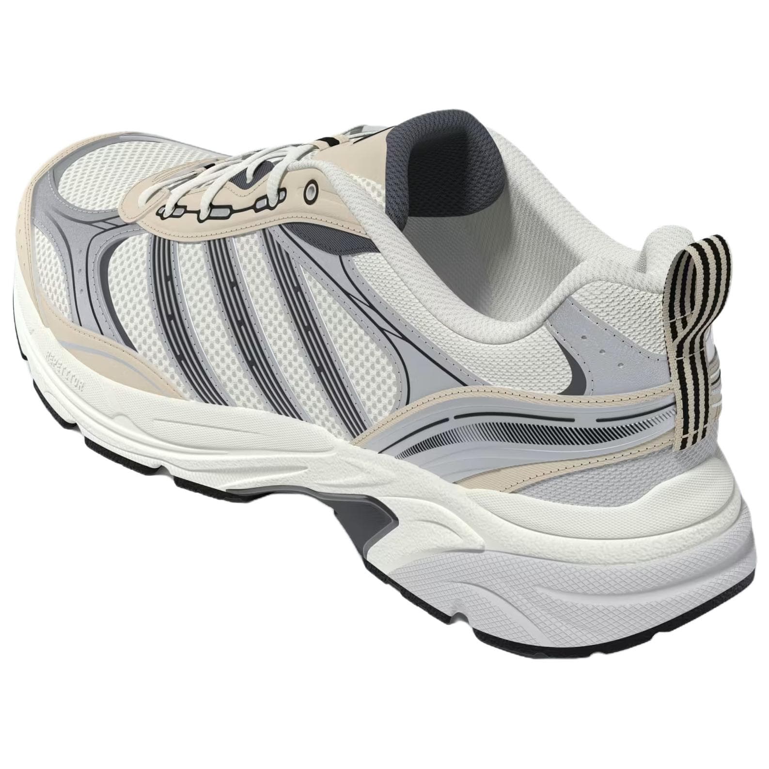 Кроссовки для бега Adidas NEON FLUX Беговые кроссовки Женские Серебристо-коричневые - изображение 3