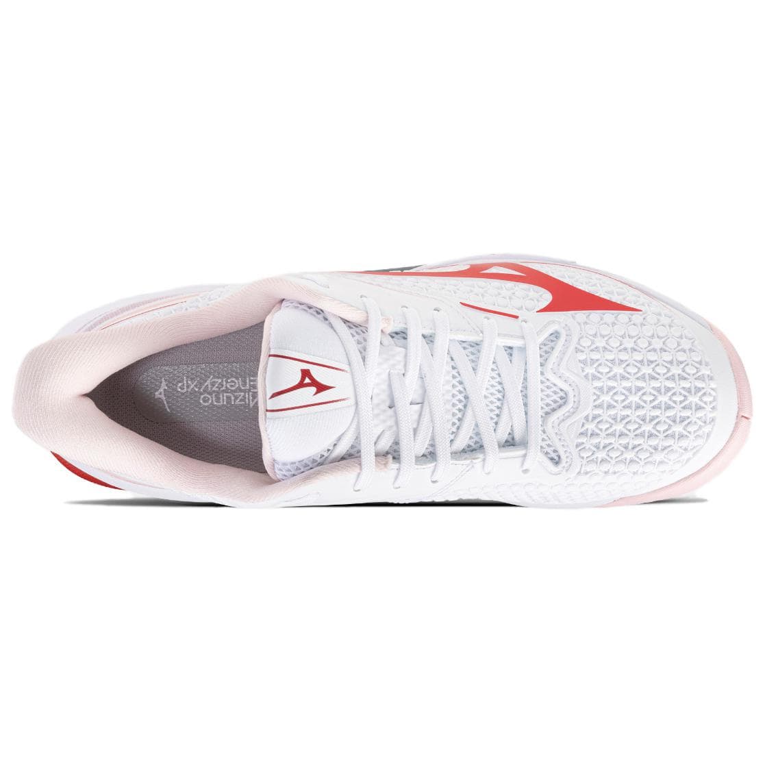 Кроссовки для тенниса Mizuno ac Амортизация Износостойкие Низкие Теннисные Кроссовки Женские Белый Красный - изображение 4
