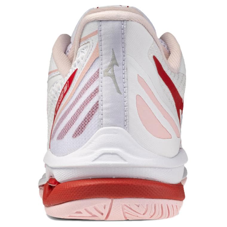 Кроссовки для тенниса Mizuno ac Амортизация Износостойкие Низкие Теннисные Кроссовки Женские Белый Красный - изображение 5