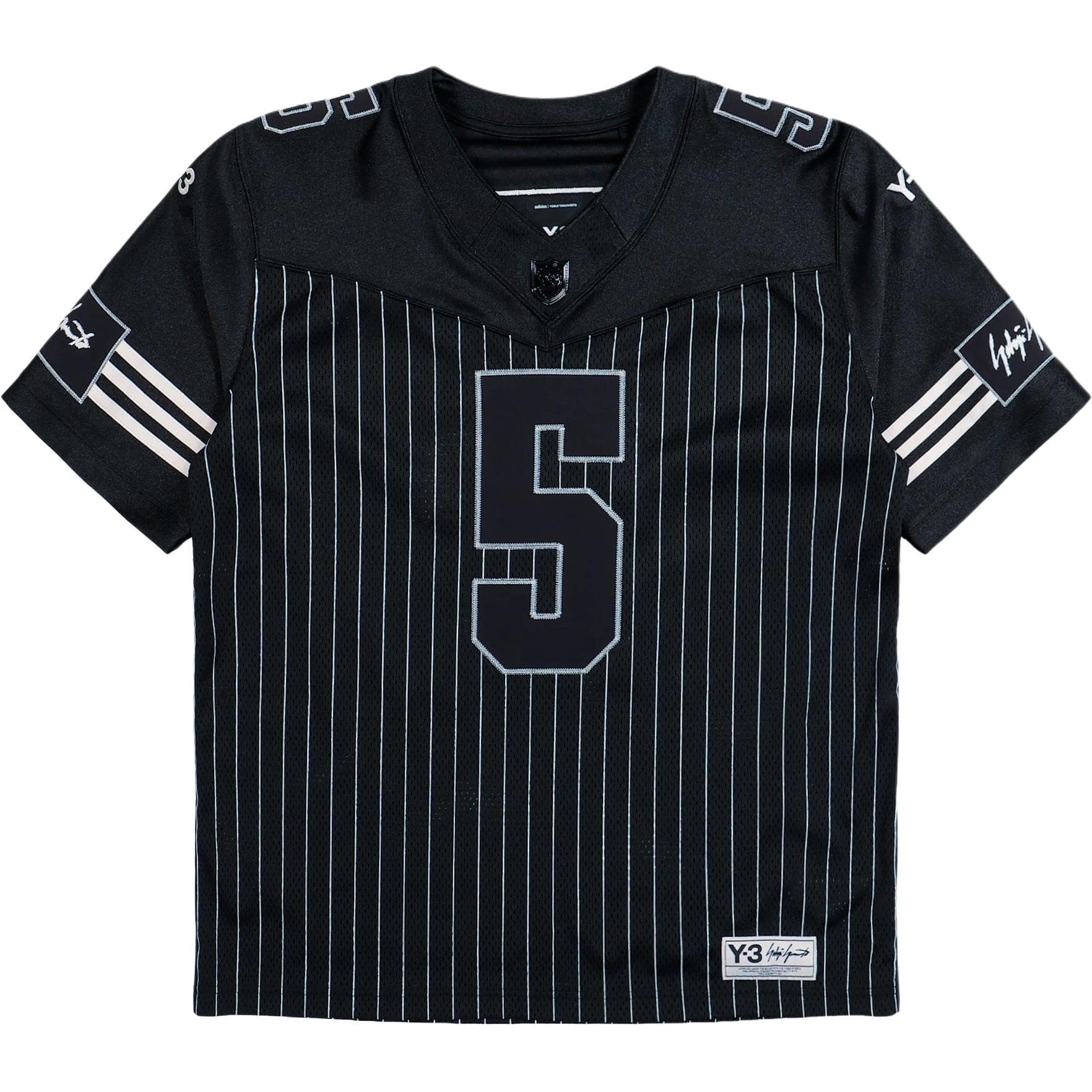 Футболка Y-3 x Y-3 Elite 5 American Football Jersey Полосатый V-образный вырез футболка Унисекс - изображение 1