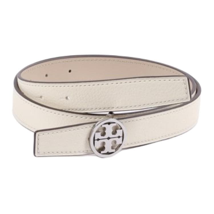 Ремень TORY BURCH Кожаные ремни Женские Белые Ширина 2,54 см - изображение 2