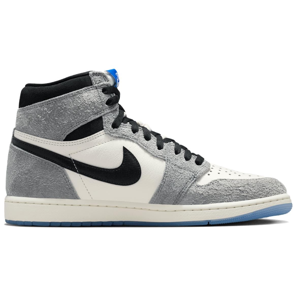 Ретро баскетбольные кроссовки Jordan Air Jordan 1 Амортизация Высокие Ретро-баскетбольные кроссовки Мужские Серый Белый - изображение 2