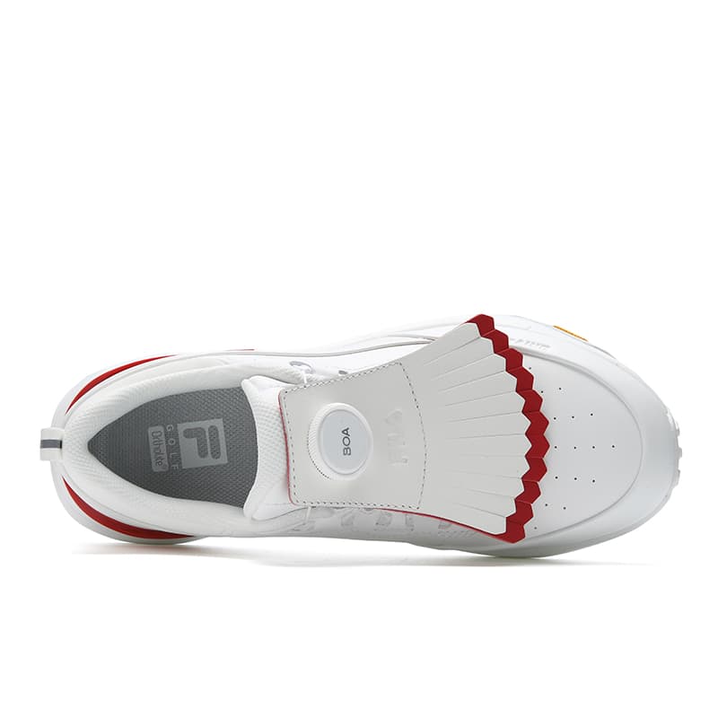 Кроссовки для гольфа FILA GF DRIVEX Амортизация Противоскользящая Устойчивая к истиранию Низкий Топ Гольф Обувь Женская Ярко-Белая - изображение 4