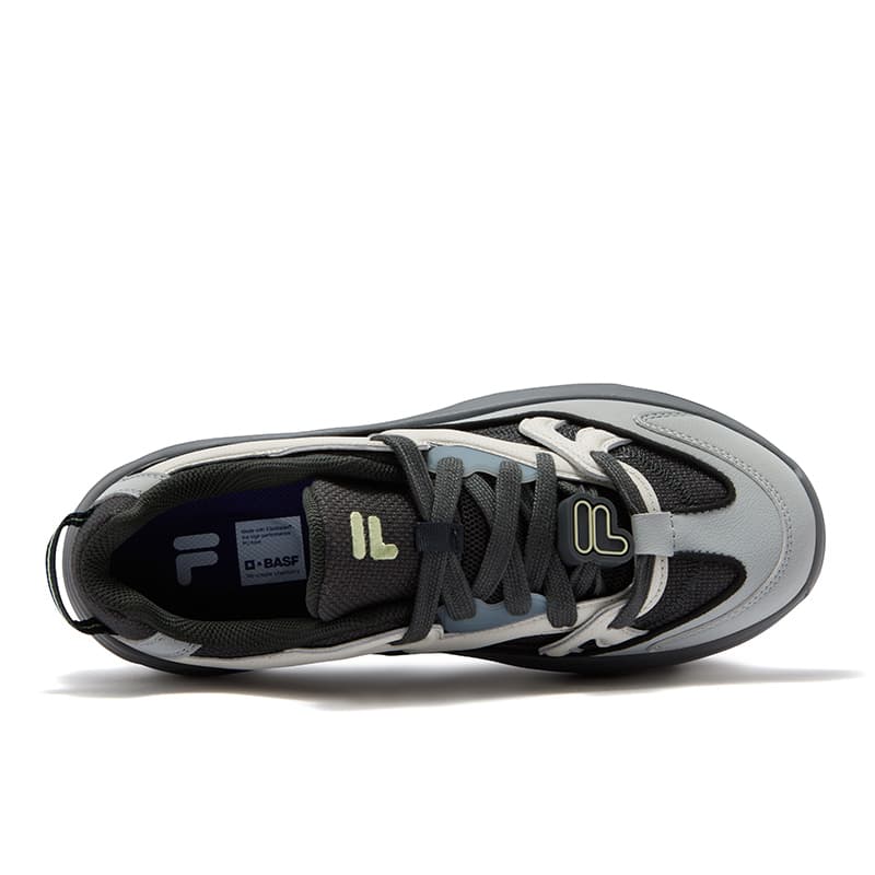 Кроссовки FILA FUSION TARANTO Melody Shoes Низкие Кроссовки для Скейтбординга Мужские Пират Черный Натуральный Серый - изображение 4