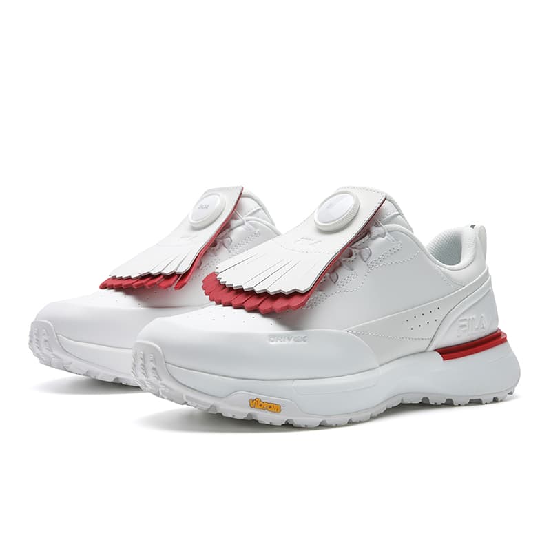 Кроссовки для гольфа FILA GF DRIVEX Амортизация Противоскользящая Устойчивая к истиранию Низкий Топ Гольф Обувь Женская Ярко-Белая - изображение 3