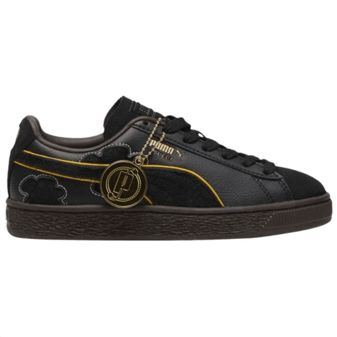 Кроссовки PUMA x ONE PIECE Suede Black Gold - изображение 2