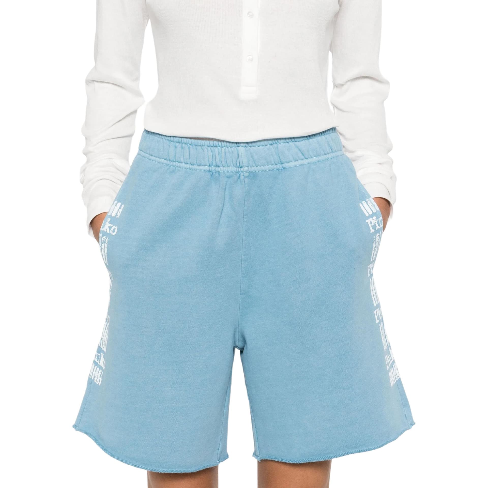 Шорты PINKO SS25 Повседневные шорты женские Морская вода (Aqua Maris) синий - изображение 1