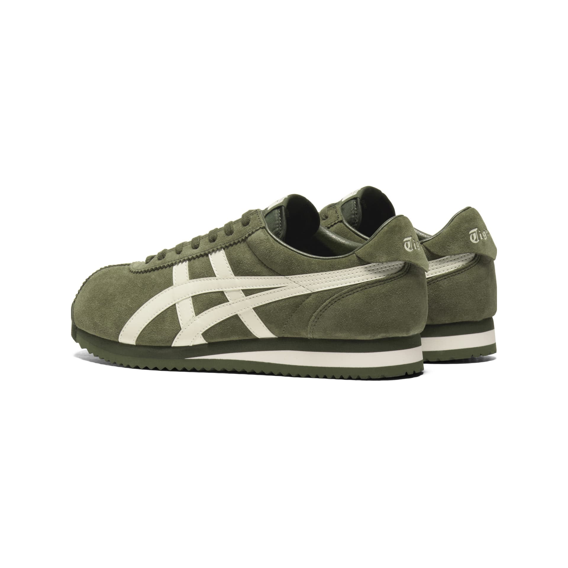 Кроссовки Onitsuka Tiger CORSAIR Спилок коровья Low Топ Повседневная обувь Унисекс Зелёный - изображение 4