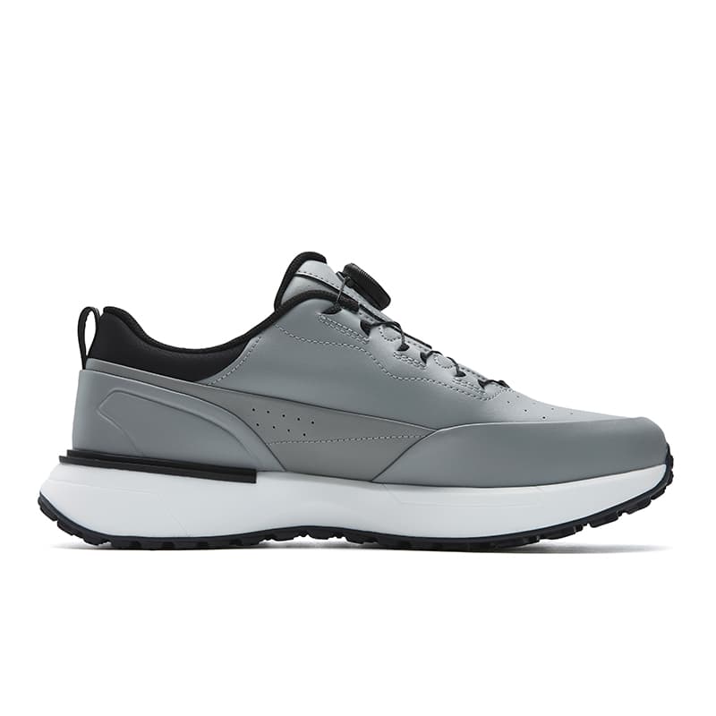 Кроссовки для гольфа FILA GF DRIVEX Golf Shoes Низкий топ Ультраматовый серый Galloping Horse Черный мужской - изображение 2