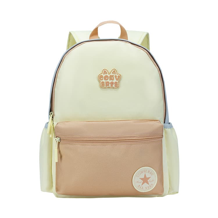 Рюкзак Converse 14L Контрастные цвета Спорт Свежий Логотип с ушками кролика Полиэстер Рюкзак Регулярный Унисекс Парный Лаймовый пирог - изображение 1