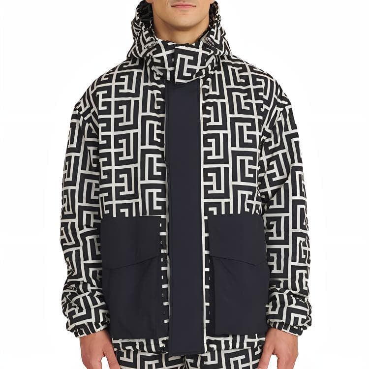 Зимняя куртка пуховик Balmain SS22 Hooded Jacket Black - изображение 2