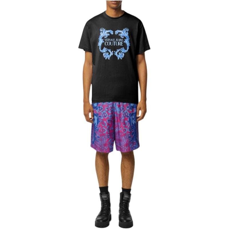 Футболка VERSACE JEANS COUTURE T-Рубашка Мужская Черная - изображение 2