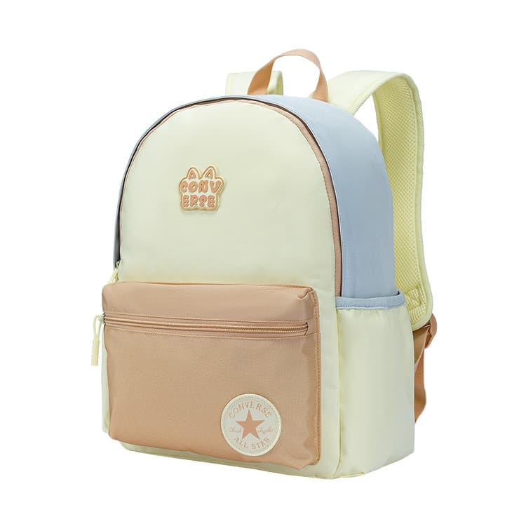 Рюкзак Converse 14L Контрастные цвета Спорт Свежий Логотип с ушками кролика Полиэстер Рюкзак Регулярный Унисекс Парный Лаймовый пирог - изображение 3