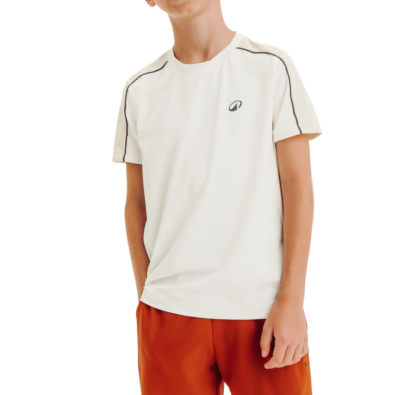 Футболка DECATHLON Экрю Освежающий вариант Мел Серый Kids T Рубашки - изображение 1