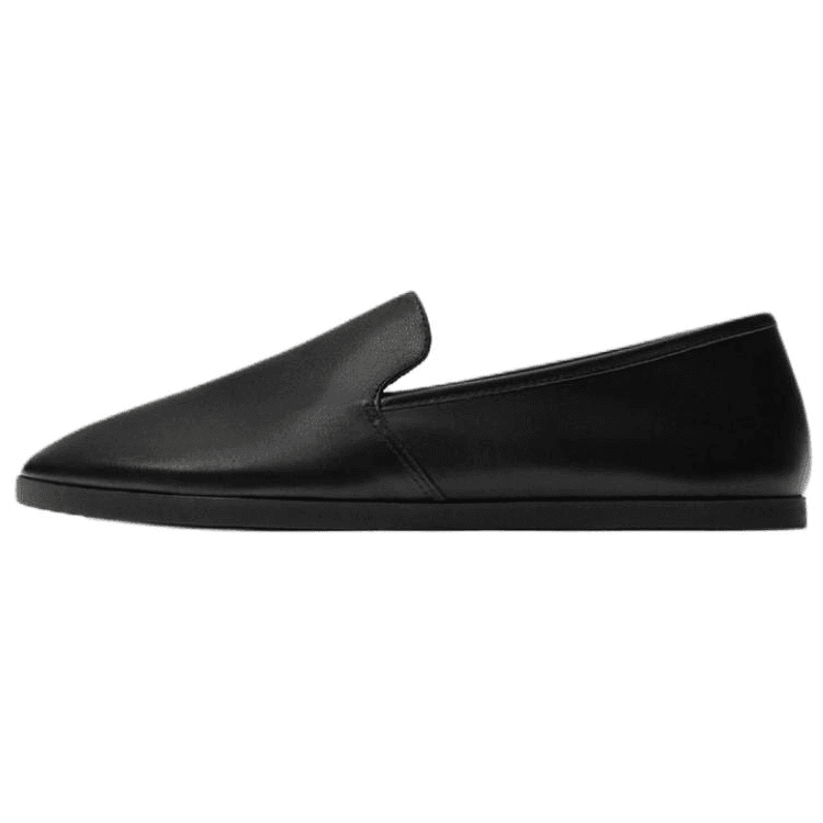 Лоферы ZARA Лоферы из коровьей кожи Мужские Черные - изображение 1