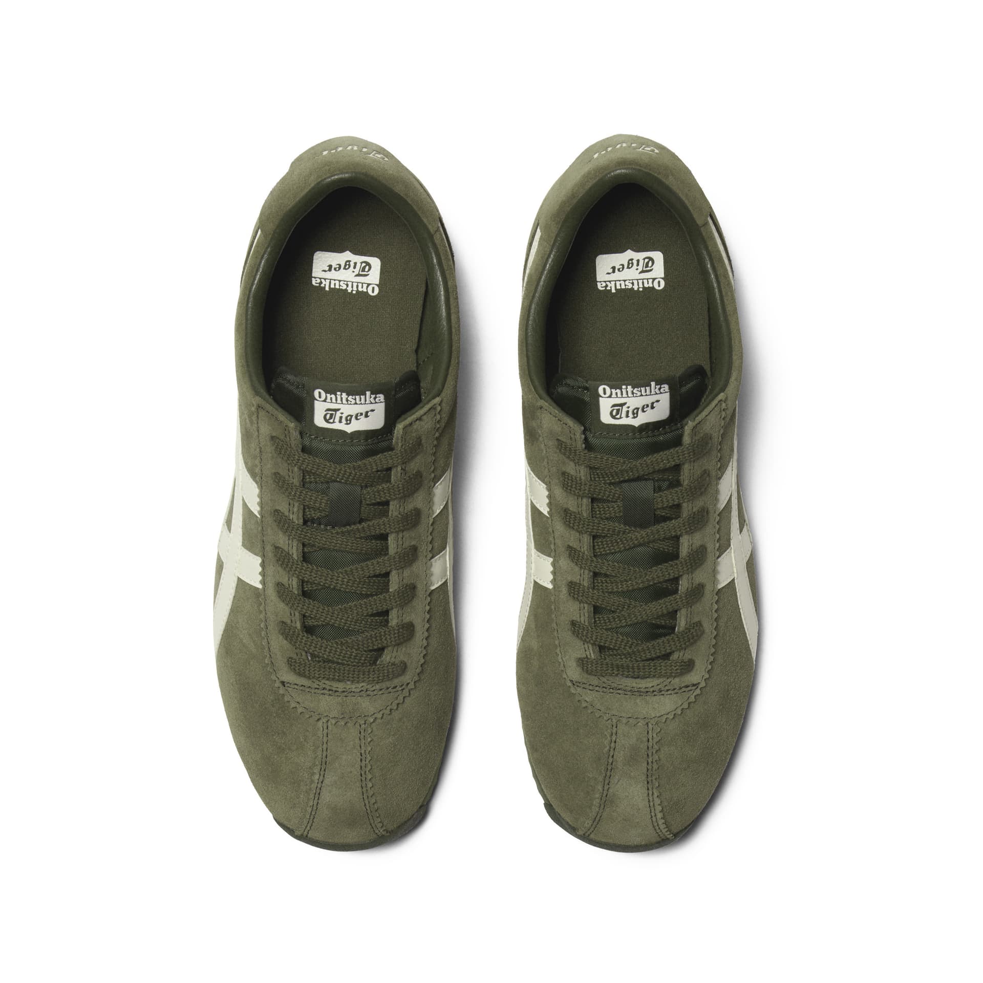Кроссовки Onitsuka Tiger CORSAIR Спилок коровья Low Топ Повседневная обувь Унисекс Зелёный - изображение 5
